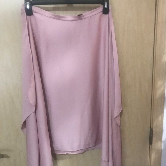 ROSE PINK HANDKERCHIEF SKIRT - Picture 1 of 4